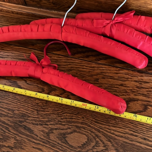 Satin Padded Red Hangers - 17 total - Picture 4 of 6